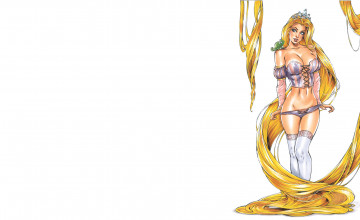 Картинка рисованное люди корсет взгляд фон девушка рапунцель