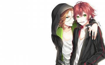 Картинка аниме diabolik+lovers вампиры парни братья