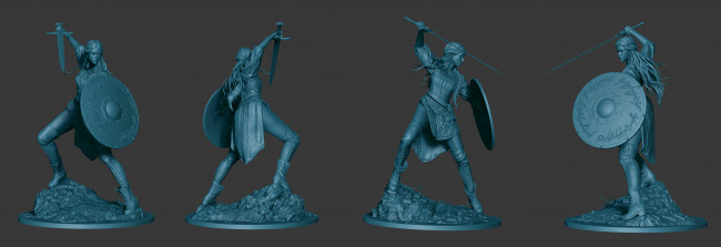 Обои картинки фото 3д графика, _science fiction, фон, оружие, взгляд, девушка