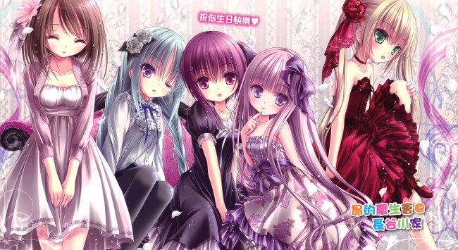 Обои картинки фото аниме, ro-kyu-bu, девочки, kashii, airi, hakamada, hinata, nagatsuka, saki, misawa, maho, minato, tomoka, арт