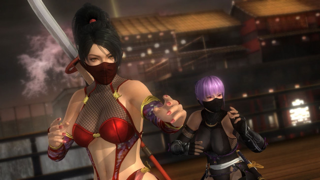 Обои картинки фото 3д графика, аниме , anime, оружие, фон, взгляд, ниндзя, мужчина, девушки