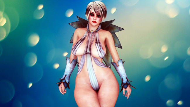 Обои картинки фото 3д графика, люди , people, девушка, взгляд, фон