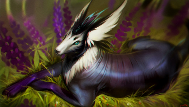 Обои картинки фото рисованное, животные,  сказочные,  мифические, животное