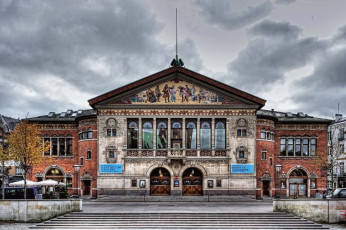 Картинка города -+здания +дома театр орхус дания