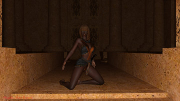 Картинка 3д+графика фантазия+ fantasy девушка фон взгляд