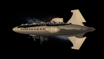 Картинка 3д+графика космические+корабли +звездолеты+ spaceships +starships полет вселенная галактика космический корабль