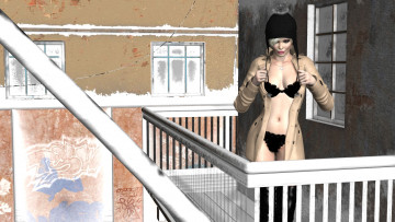 Картинка 3д+графика люди+ people фон взгляд девушка