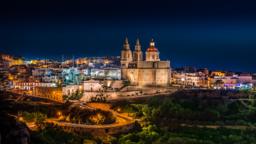 Картинка mellie& 295 a+malta города -+огни+ночного+города ночь