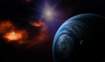 Картинка космос арт галактика звезды вселенная планета