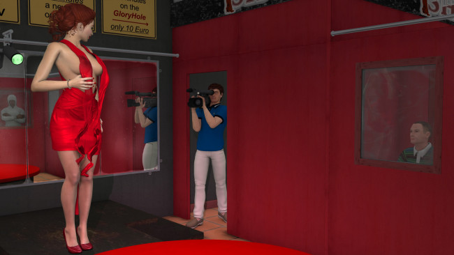 Обои картинки фото 3д графика, люди , people, фон, взгляд, девушка