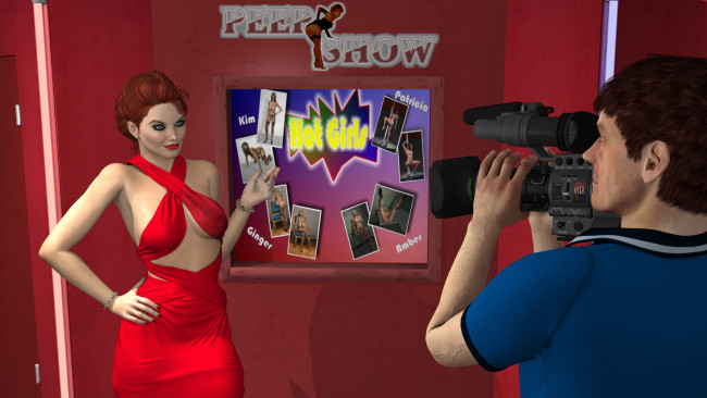 Обои картинки фото 3д графика, люди , people, фон, взгляд, девушка