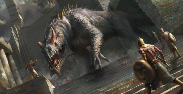 Картинка фэнтези существа мужчины фон существо