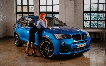 Картинка автомобили -авто+с+девушками bmw x3