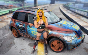 Картинка автомобили -авто+с+девушками chrysler pt cruiser vault-tec