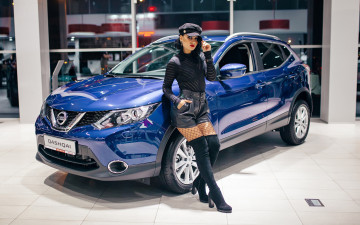 Картинка автомобили -авто+с+девушками nissan