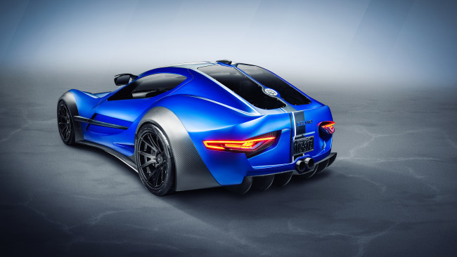 Обои картинки фото 2020 felino cb7r, автомобили, -unsort, вид, сзади, felino, синий, гиперкар