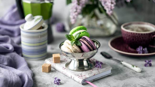 Обои картинки фото еда, макаруны, печенье, сахар, лакомство