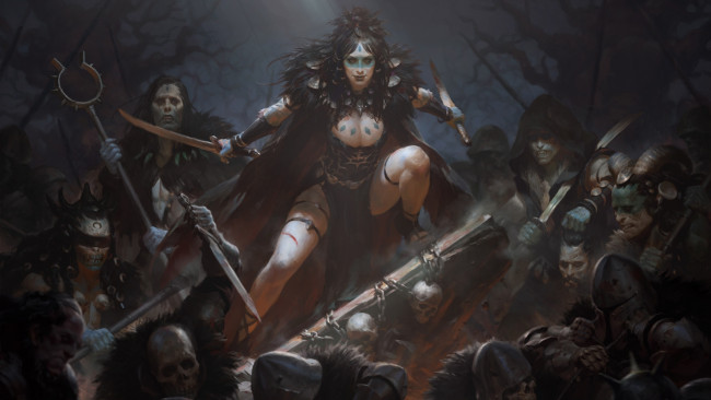 Обои картинки фото фэнтези, нежить, воины, племя