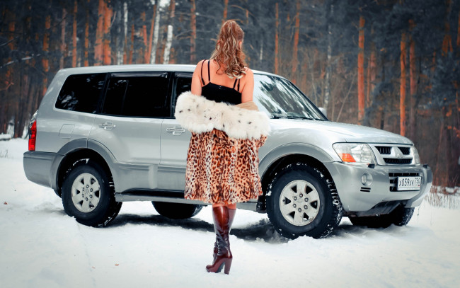 Обои картинки фото автомобили, -авто с девушками, pajero