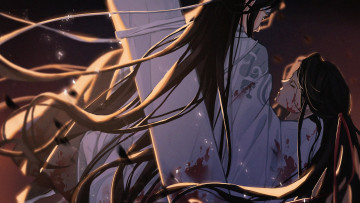 Картинка аниме mo+dao+zu+shi лань ванцзи вэй усянь гуцинь кровь