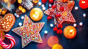 Картинка праздничные угощения пряники