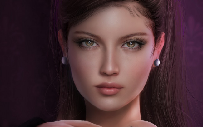 Обои картинки фото красотка, 3д графика, портрет , portraits, девушка, красивая, супер, секси, няша, нежная, классная, модница, лапочка, мадам