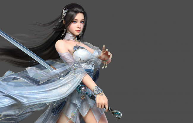 Обои картинки фото 3д графика, фантазия , fantasy, девушка