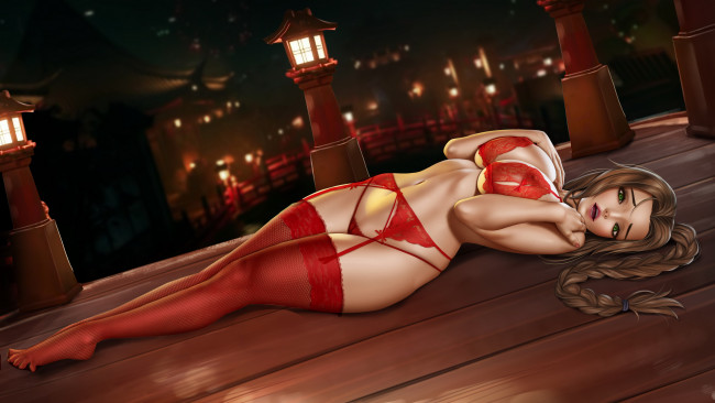 Обои картинки фото рисованное, люди, девушка, фон, взгляд, чулки, бельё