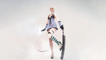 обоя девушки, - креатив,  косплей, automata, nier, vinnegal
