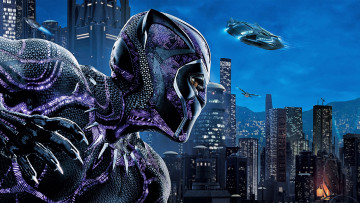 Картинка кино+фильмы black+panther костюм город техника