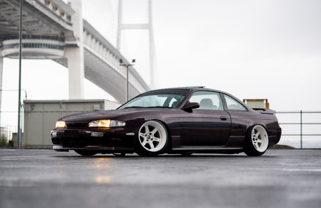 Обои картинки фото nissan silvia s14, автомобили, nissan, datsun, silvia, s14, zenki, stance