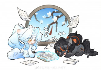 Картинка аниме mo+dao+zu+shi вэй усянь лань ванцзи пони библиотека