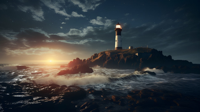 Обои картинки фото 3д графика, реализм , realism, маяк