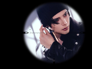 Картинка yao+chi мужчины шапка лицо куртка круг прицел