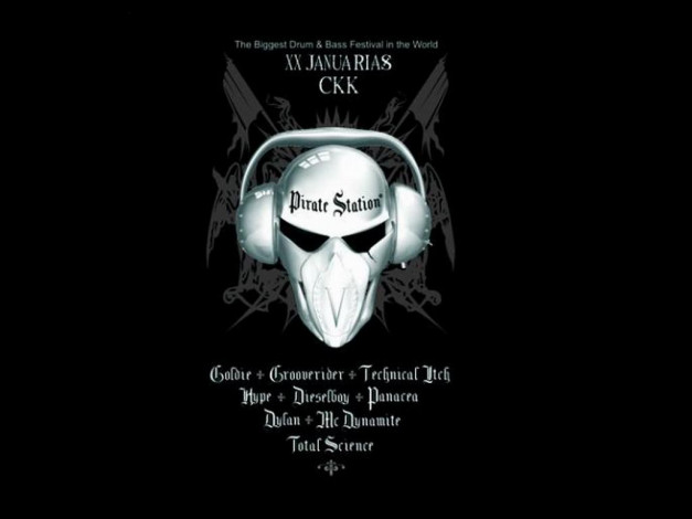 Обои картинки фото лого, пиратской, станции, музыка, пиратская, станция