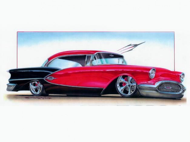 Обои картинки фото автомобили, рисованные