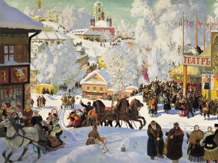 Картинка борис кустодиев рисованные