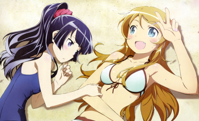 Обои картинки фото аниме, oreimo, девушки