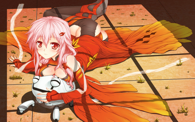 Обои картинки фото yuzuriha, inori, аниме, guilty, crown