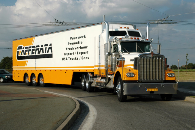 Обои картинки фото автомобили, kenworth, дорога, грузовик