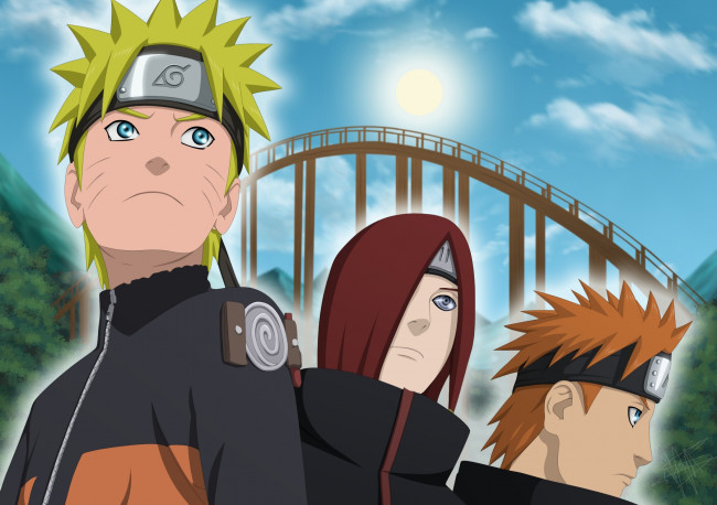Обои картинки фото аниме, naruto, uzumaki, nagato, yahiko