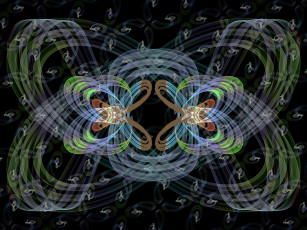 Картинка 3д графика fractal фракталы фон узор цвета