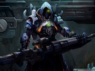 Картинка фэнтези роботы киборги механизмы оружие