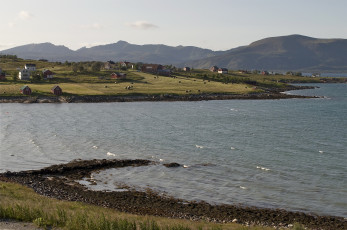 Картинка lofoten islands norway природа реки озера горы озеро фьорд