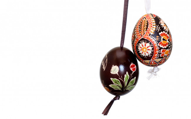 Обои картинки фото beautiful, easter, eggs, праздничные, пасха, яйца, веревочки