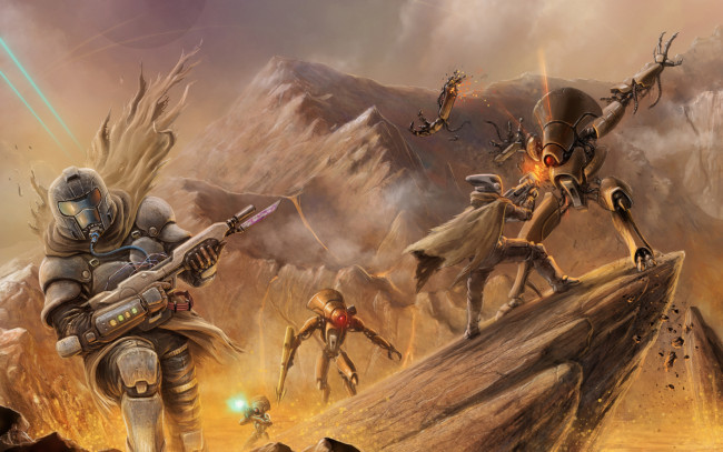 Обои картинки фото destiny, online, видео, игры, роботы