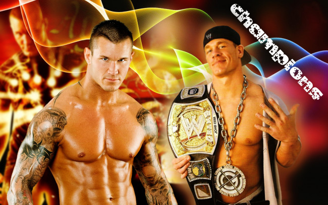 Обои картинки фото спорт, wwe, торс, мускулатура, реслинг, чемпионский, пояс