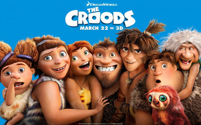 Обои картинки фото the, croods, мультфильмы, семейка, крудс