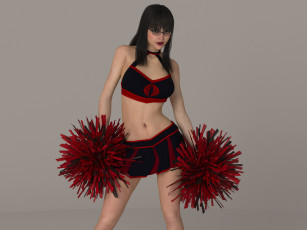 Картинка 3д+графика people+ люди очки взгляд девушка