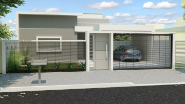 Картинка 3д+графика architecture+ архитектура облака гараж дом автомобиль